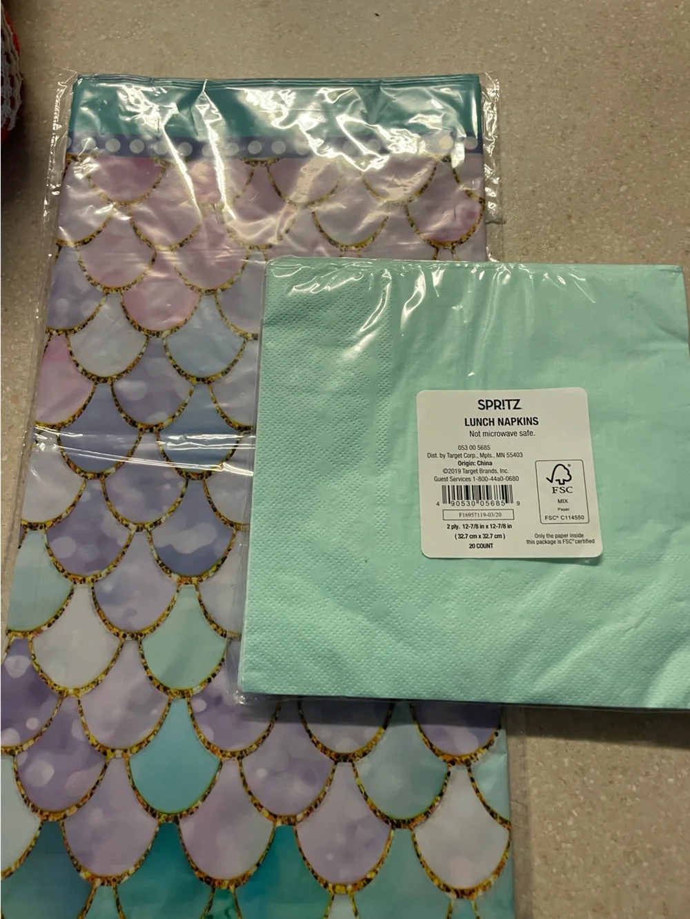Spritz mint napkins